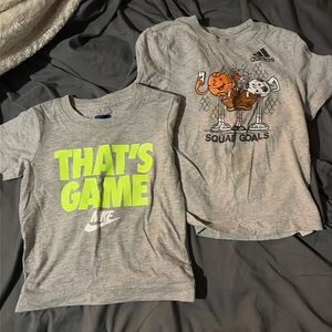 2 piece grey sports shirts